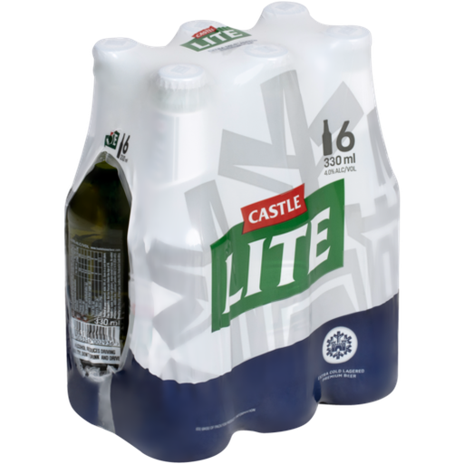 [BCASLT6] CASTLE LIGHT 340ML NRB BEER 6PACK