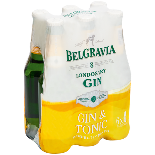 [BCBELGRAVIA6] BELGRAVIA GIN AND TONIC 275ML 6PACK