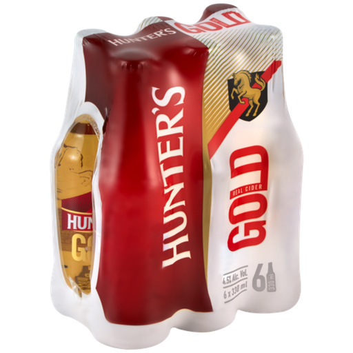 [BCHUNTERSG6] HUNTERS GOLD NRB 330ML 6PACK