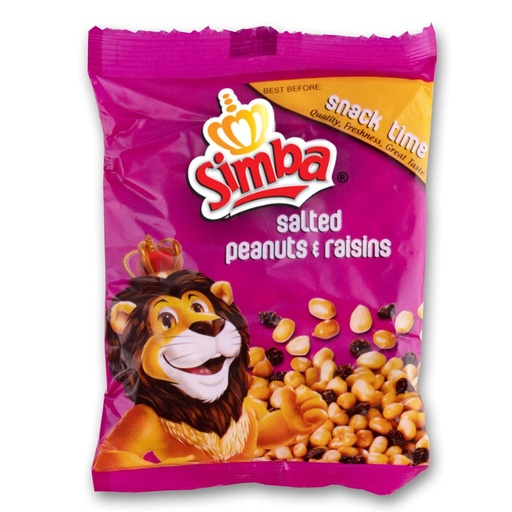 [PEANUTSRAISINS50G] Peanuts and Raisins Simba 50g