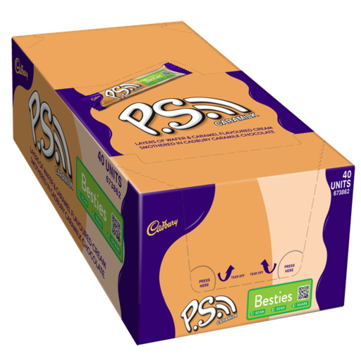 [PSCHOC40] Cadbury PS Chocolate Bars 1 x 40's 