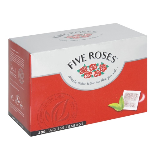 [TEA5ROSES200] Tea Five Roses Tagless 200s (500g)