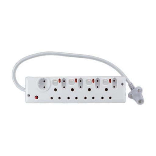 [PLUG9WAY+] Nine Way Multi Plug + Switches