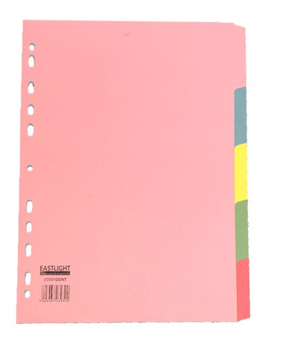 [DIV5PASTBRDASS] BOARD DIVIDER 5 POS PASTEL ASS