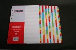 [DIVBRDAZ26] BOARD A-Z DIVIDER RAINBOW 26 POS