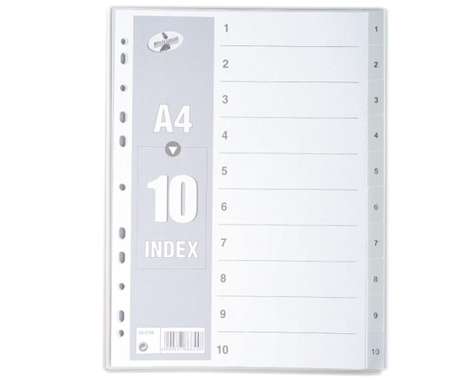 [DIVPVC10POSWHIT] PVC DIVIDER 10 POS WHITE 