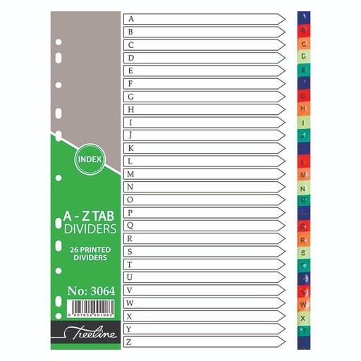 [DIVPVC26POSA-Z] PVC A-Z A4 26 POS DIVIDER