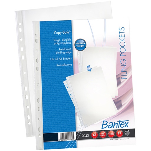 [FILBAN2042A4PP] BANTEX 2042 A4 80MIC M/GAUGE P/P