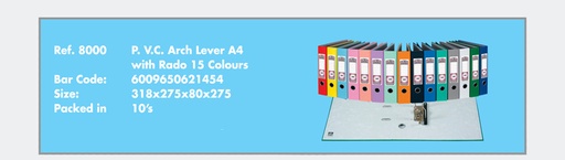 [FILFILES8000B] FILES A4 PVC 8000 L/A FILE BLACK