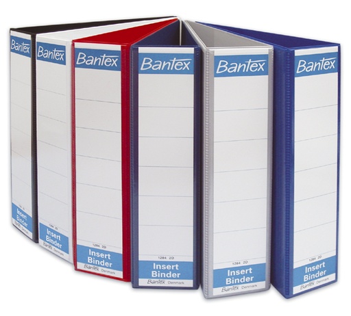 [BINBANT1284WHI] BANTEX 1284 BINDER 4 RING 40MM WHITE