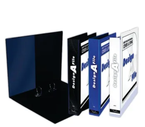 [BINDESIGN2D40BLK] DESIGN A FILE PVC 2D 40MM BINDER BLACK