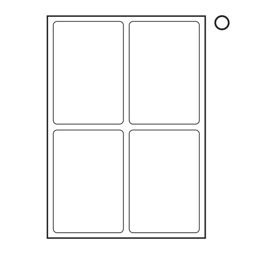 [LABLAS26X13] LABEL LASER 26X13.5MM 168 UP WHITE