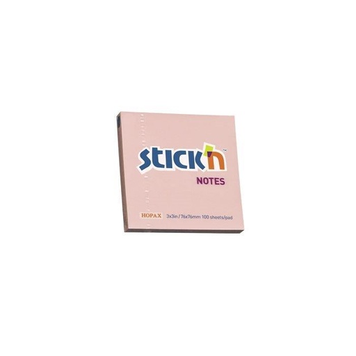 [POSTRE76X76PPI] STICK N NOTE 76X76 S/NOTES PAST PINK (100)