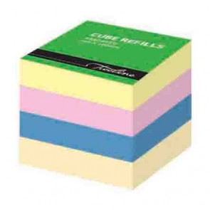 [POSTRECUBEP] STICK N NOTE 76X76 CUBES PASTEL ASS (400)