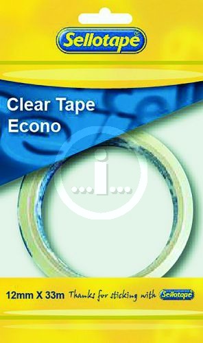 [TSELL12X33CLRL] SELLOTAPE 12X33 CLEAR TAPE L/CORE