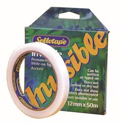 [TSELL12X50INVI] SELLOTAPE 18X50 INVISIBLE TAPE