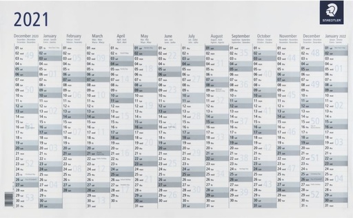 [DIAYEARPLANNER] STAEDTLER WALL YEAR PLANNER