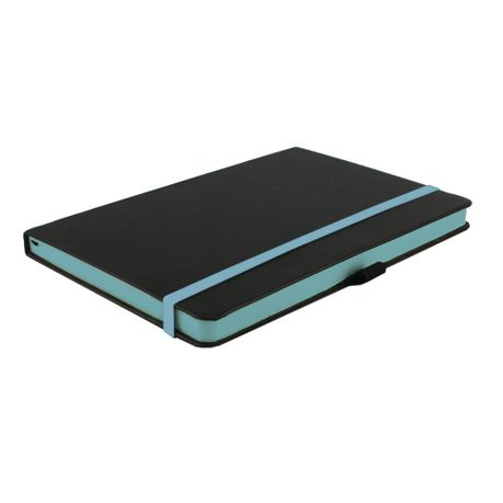 [BKJRNA4BLKLB] A4 JOURNAL GUILDED BLACK/LIGHT BLUE