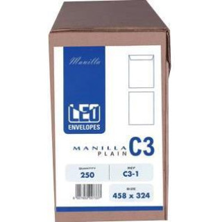 [ENVC3MPLAIN] C3 458X324 MANILLA PLAIN GUMMED ENVELOPE