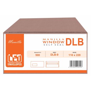 [ENVDLBMWS/EASI] DLB 110X220 MANILLA WINDOW SELF SEAL ENVELOPE