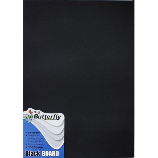 [BRD160GA3BLK100] PROJECT BRD A3 160G BLACK (100)