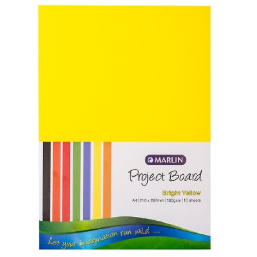 [BRD160GA4BYEL100] PROJECT BRD A4 160G BRIGHT YELLOW (100)
