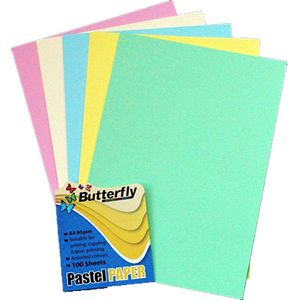 [PAP80GA4PAS500] PAPER A4 80G PASTEL ASSORTED REAM (500)