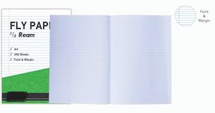 [PAPRULEPAPFM] RULED FLY PAPER A4 F/M (240)