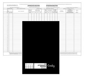 [BKATTREGHC] ATTENDANCE REG A4 H/COVER