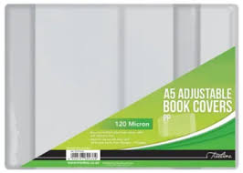 [WRATLADJUSTABLE120] A4 ADJUSTABLE BOOK COVERS PP 120 MICRON