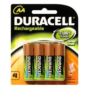 [BATDURAARECHAR] RECHARGABLE DURACELL AA BATTERY