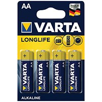 [BATVARTYELAA] VARTA YELLOW AA BATTERY CARD 4