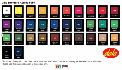 [PAINTACRYLIC100ML] DALA STUDENT ACRYLIC 100ML