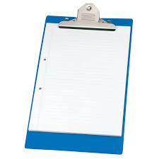 [CLIBAN4200] BANTEX 4200 BLUE PVC CLIPBOARD HEAVY DUTY