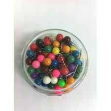 [PINMAP6MM] MAP PINS SMALL ASSORTED COLOURS