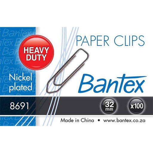[CLIBAN8691] BANTEX 8691 BOAT SHAPE PAPER CLIPS