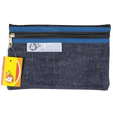 [BAGPNCDENIM22] DENIM PENCIL BAG 22CM