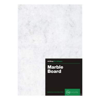 [BRDMARBGRY] PAPERSMART BOARD MARBLE A4 160G GREY