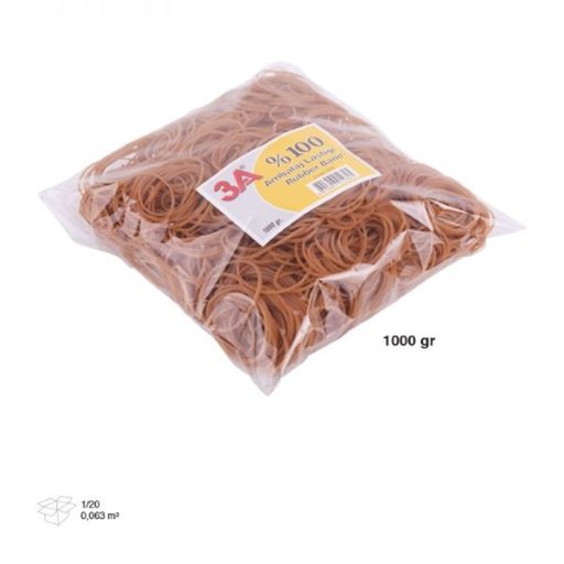 [RUBBANNO191KG] RUBBER BANDS 1KG  NO19
