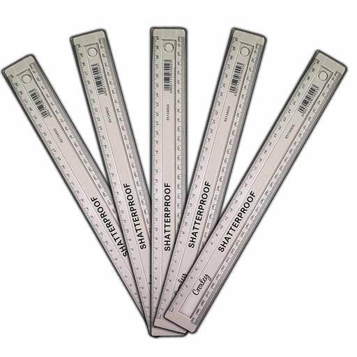 [RULCRXSUP] CROXLEY SUPERIOR RULER 30CM CLEAR