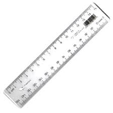 [RULSHALM15CLR] 15CM PLASTIC RULER CLEAR