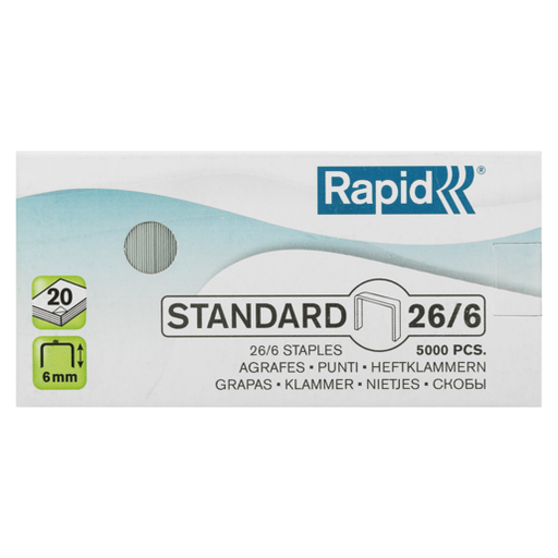 [STPRAPID26/6] RAPID 26/6 STAPLES (5000)