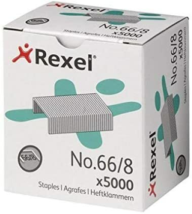 [STPREX668] REXEL 66/8 STAPLES (5000)