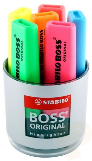 [HLSTABWALL6] STABILO BOSS HIGHLIGHTER TUB/6