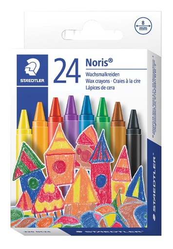 [CRASTAEDWAX24] STAEDTLER REGULAR WAX CRAYONS 24