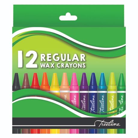 [CRATKWAXREG12] TREELINE REGULAR WAX CRAYONS12