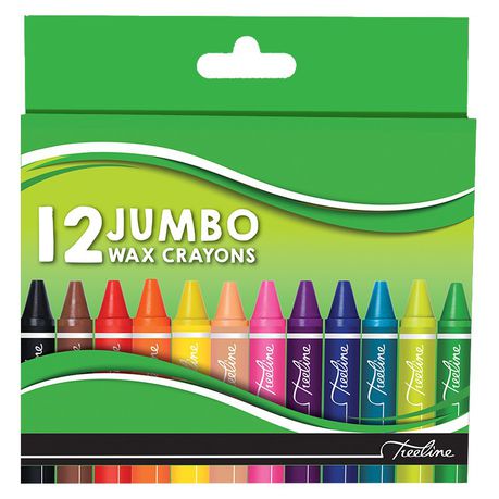 [CRATLWAXJUM12] TREELINE JUMBO WAX CRAYONS 12S