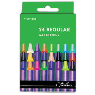 [CRATLWAXREG24] TREELINE REGULAR WAX CRAYONS 24S