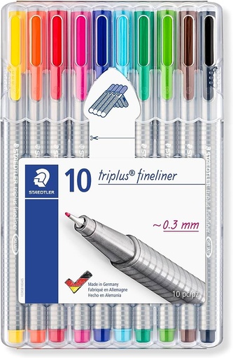 [PENSTAED334WAL10] STAEDTLER 334 FINELINER WAL10