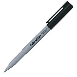 [MARART250BLK] ARTLINE 250 PERM MARKER BLACK